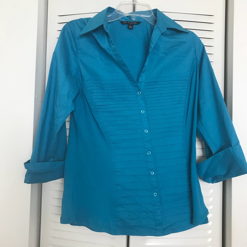 Bright Blue Button Down Shirt